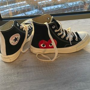 Like new Commes de Garçon Converse hi-tops!